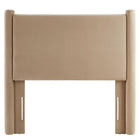 Modway - Rael Performance Velvet Tête de lit jumelée, Taupe-Assemblée requise