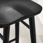 Modway - Saville Dos sans dos Tabourets de bar - Noir - Ensemble de 2-Pattes écartées et effilées