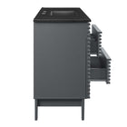 Modway - Render 48" Vanité de salle de bain à un seul lavabo - Gris Noir-8