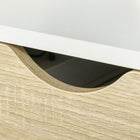 HOMCOM - Table de chevet avec tiroir et étagère - blanc - lot de 2-Assemblage requis 
