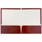 JAM Paper - Porte-documents brillant à 2 pochettes - bordeaux bordeaux - Paquet de 6-Taille: 9,5 x 11,5 pouces