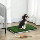 PawHut - Tapis de gazon artificiel pour l’apprentissage de la propreté-Les trous de drainage aident à maintenir la propreté et la sécheresse 