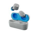 Skullcandy - Écouteurs boutons 100 % sans fil à isolation sonore Jib 2 - Gris/Bleu-Utilisez chaque écouteur en solo