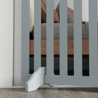 PawHut - Barrière pour chien 3 panneaux pliable avec pieds pour taille moyenne et inférieure - gris-Peut être facilement plié pour économiser de l'espace et faciliter le rangement 