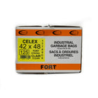 Eco II - Sacs à ordures - 42 po x 48 po - fort - Clair tint - paquet de 125-42 po x 48 po