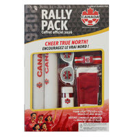 SpiceBox - coffret officiel 2026 Soccer Canada-Comprend : 1 bandeau, 1 paire de lunettes de soleil, 1 bâton de peinture pour le visage tricolore, 15 tatouages ​​temporaires, 2 bâtons lumineux en mousse, 1 bracelet LED, une affiche de l'équipe de soccer du Canada, une affiche du tableau de 2026, des autocollants