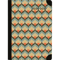 W.Maxwell - 2026-27 Memo Agenda Hebdomadaire - 7,25 po l x 9,75 po H - Retro-Août 2026 à juillet 2027