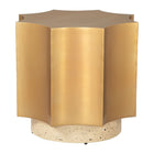 Zuo - Osam Table d’appoint - Or/Beige-Couleur: Or/Beige