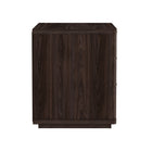 Manhattan Comfort - Table de nuit moderne Evelyn 32" à 3 tiroirs - Marron-Parfait pour le rangement de chevet, les lampes ou les objets de décoration