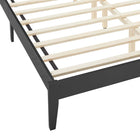 Modway - Sirocco Rotin et bois Lit de plateforme King, Noir-9