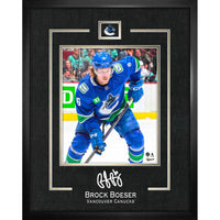 Brock Boeser 16x20 Replica Signature Frame Canucks - Impression encadree - 16" x 20"-Qualité supérieure - virtual frames