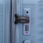 TUCCI - Bagage d'enregistrement à coque rigide Lussore 28 po - Bleu-Conception extensible – Capacité d’emballage supplémentaire lorsque nécessaire. Ajoute de l’espace de rangement supplémentaire quand vous en avez besoin, parfait pour ramener des souvenirs