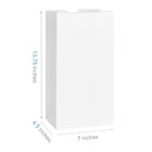 Reliabag - Sac pour ordonnances No.12 7 po P x 4,5 po l x 13,75 po H, blanc, 500/caisse-Construction robuste en papier – Papier blanc durable qui protège les médicaments pendant le transport et la manipulation