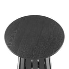 Manhattan Comfort - Layla Table d’appoint moderne 17,7 po - Noir-La finition effet bois apporte une élégance organique