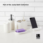 Umbra JUNIP - Pompe à savon liquide et gel hydroalcoolique 295ml, Chrome Blanc-Pompe à savon