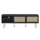 Modway - Cambria 60 po Meuble TV, Noir-Capsules de pied non marquées