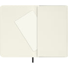 Moleskine - Carnet classique, poche, uni, noir, couverture souple (3,5 x 5,5)-Papier 70 g/m2 sans acide ivoire ligné