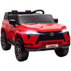 Qaba - Voiture électrique Lexus GX550 sous licence 12V avec 2 places assises - rouge-Le Lexus GX550 sous licence officielle offre une expérience de conduite réaliste et luxueuse 