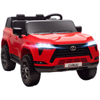 Qaba - Voiture électrique Lexus GX550 sous licence 12V avec 2 places assises - rouge-Le Lexus GX550 sous licence officielle offre une expérience de conduite réaliste et luxueuse 