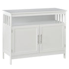HOMCOM - Buffet de cuisine 39,4 po L armoire de rangement - blanc-Idéal pour votre salle à manger, salon, entrée et bureau 