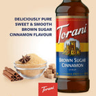 Torani - Sirop cannelle et cassonade avec pompe -750 mL-Comprend bouteille de sirop de 750 ml et une pompe.