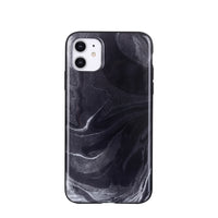 General Supply Goods + Co - Étui Protecteur pour iPhone 11 XR Hybride - Noir Marbré-Pour iPhone 11/XR