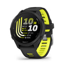 Garmin - Forerunner 170 - Noir avec bracelet noir/jaune Amp-Cette montre intelligente de course avec GPS facile à utiliser possède toutes les fonctions essentielles dont vous avez besoin pour passer au niveau supérieur, y compris le GPS, l’allure, la distance et la fréquence cardiaque au poignet
