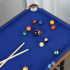 Soozier - Table De Billard Mini Portable 54,3 Po L- Table De Billard Pliable - Bleu-Ne prend pas trop de place grâce à sa taille mini et à son rangement facile lorsque non utilisée 