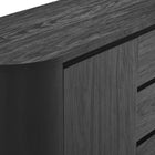 Modway - Duval 71" arrondi Armoire de rangement de buffet - Noir-10