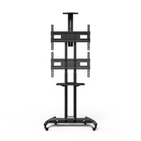 Kanto - Chariot de téléviseur mobile avec plateau pour clavier et étagère pour caméra - Écran de 40 à 70 po-Convient à la plupart des écrans de 40 à 70 po