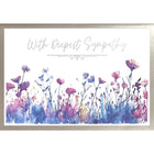 Mill Brook Studio - Cartes de souhaits Sympathie avec enveloppes – 5-3/8 po x 7-3/4 po – Fleurs mauves – paquet de 18-Cartes de souhaits qualité boutique