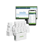 Emporia - Vue 3 Moniteur d'énergie domestique triphasé intelligent avec 8 capteurs de niveau de circuit 50A-S Installe dans la plupart des panneaux électriques résidentiels avec capteurs à pince pour intégration simple aux systèmes électriques existants, les panneaux offrant seulement accès aux barres omnibus peuvent ne pas être compatibles et le panneau électrique doit être inspecté avant installation pour confirmer compatibilité