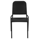 Flash Furniture – Chaise d’orchestre empilable à haute densité série HERCULES, noir-L'angle de 97 degréss du siège à dossier permet une capacité respiratoire maximale