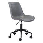 Zuo - Byron Chaise de bureau - Gris-Hauteur réglable pour un confort personnalisé optimal