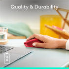 Logitech - M280 souris sans fil - Rouge-Polyvalente: la souris sans fil M280 est compatible avec Windows, Mac, ChromeOS et Linux	