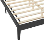 Modway - Sirocco Rotin et bois Lit de plateforme complet, Noir-9