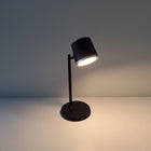 Dainolite - Lampe de bureau moderne Tram - Noir mat-Hauteur du support de table réglable jusqu’à 5,75 po