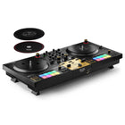 Hercules - DJControl Inpulse T7 Premium Contrôleur DJ motorisé 2 platines-2 plateaux motorisés pour disques de 7" avec détection tactile et faders tempo de 3,9 pouces / 10 cm