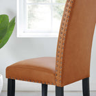Modway - Parcel Restauration Imitation cuir Fauteuil d’appoint - Tan-Rembourrage en mousse dense