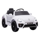 Qaba - Voiture RC électrique pour enfants Volkswagen Beetle sous licence 12V - blanc-Sous licence Volkswagen Beetle pour une expérience de conduite authentique 