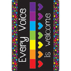 Ashley Productions - Smart Poly Tapis de souris pour ordinateur - 8" x 10" - Chaque voix est la bienvenue ici - Paquet de 10-Transformez votre bureau en un lieu d'encouragement et de productivité - commandez votre tapis de souris avec des citations positives dès aujourd'hui!