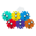 FluentPet - Speak Up! Key Vocab Kit-Apprenez à vos animaux de compagnie à communiquer leurs besoins grâce à notre trousse de base FluentPet pour les conversations clés!Cet ensemble comprend 12 boutons pour chien pour la communication, des piles incluses, 6 HexTiles et 35 autocollants d’étiquetage – un cadeau idéal pour les amoureux des animaux de compagnie