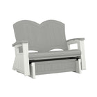 Suncast - Glisseur Adirondack - Gris colombe-Siège et dossier profilés pour un confort ergonomique.