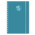 W.Maxwell - 2026-27 Euro Agenda Quotidien - 5,25 po l x 8 po H - Bleu-Août 2026 à juillet 2027