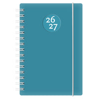 W.Maxwell - 2026-27 Euro Agenda Quotidien - 5,25 po l x 8 po H - Bleu-Août 2026 à juillet 2027