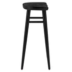 Modway - Saville Dos sans dos Tabourets de bar - Noir - Ensemble de 2-Aucune assemblée requise