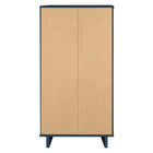 Manhattan Comfort - Granville commode moderne haute et étroite 23,62" - bleu minuit-Garantie limitée du fabricant de 30 jours