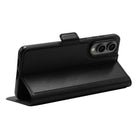 dbramante1928 - Étui folio Oslo Pro pour Samsung Galaxy S25 Edge - Noir-Design mince, ajusté sur mesure, mais protecteur contre les impacts