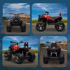 Aosom - Voiture électrique pour enfants, quad 12v/10ah - rouge-Batterie 12V/10Ah offrant jusqu'à 45 minutes d'autonomie. 