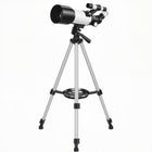 Outsunny - Télescope pour adultes et débutants-Doté d’un objectif de 2,76 po (70 mm), offrant une vue plus large des objets du ciel profond